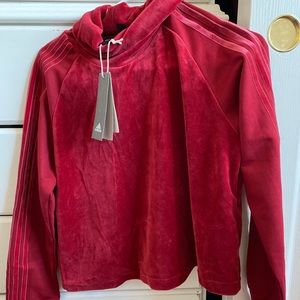 Red Turtleneck Adidas Sweater